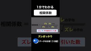 【数学Ⅰ】相関係数とは？ データの分析【10話】Shorts [upl. by Hild]