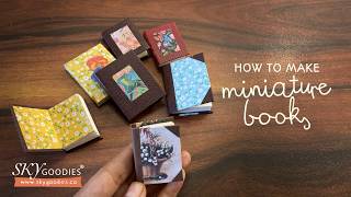 How to make Miniature Books DIY Craft Tutorial book binding how to bind a Mini Book handmade gift [upl. by Sevart]