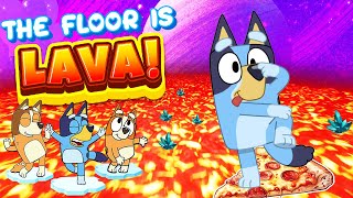 Bluey Floor Is Lava  Bluey Freeze Dance  Bluey Dance Mode  Danny Go Floor Is Lava [upl. by Amat722]