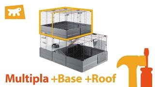 MULTIPLA BASE amp ROOF EXTENSION Ferplast Rabbit Home Assembly [upl. by Eatnad]