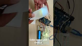 ARDUINO color sensor and counter arduino arduinoproject tcs3200 [upl. by Krystle]