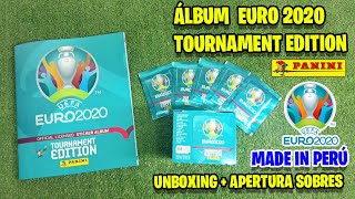 Álbum EURO 2020 Tournament Edition de Panini Unboxing  apertura de sobres Made in Perú [upl. by Hedda]