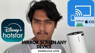 How to Mirror IOS Android  Tab in a Smart Projector Examples Gimbal 3amp5 HY300 and HY320 [upl. by Liebermann]