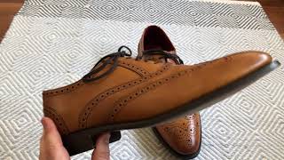 Charles Tyrwhitt Barker Tan Ashton Oxford Wingtips [upl. by Adnahsam]