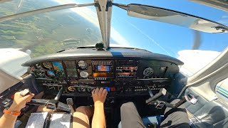 MultiEngine Training Flight  Piper Seneca  Air Exercises [upl. by Kahn520]