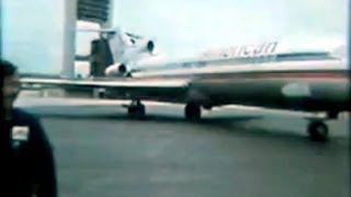 American Boeing 727023  quotPushback Boston Loganquot  1977 [upl. by Brunelle]