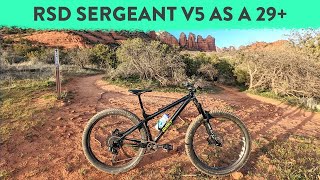 RSD Sergeant V5 Hardtail Review  Part 2 29x30 Mode with a 140mm fork in Sedona AZ [upl. by Eolanda]