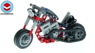 LEGO Technic 42132 Motorcycle  LEGO Speed Build Review [upl. by Remark679]