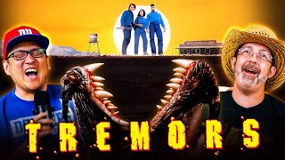 100 SUBSCRIBERS Xennials FTW  TREMORS 1990 MOVIE REACTION FIRST TIME WATCHING [upl. by Esilenna]