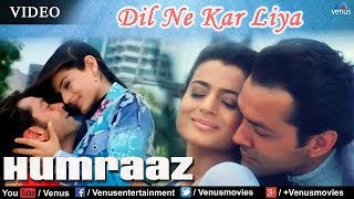 Dil Ne Kar Liya Aitbaar Full Video Song  Humraaz  Bobby Deol Amisha Patel  Udit Narayan Alka [upl. by Ytsud]