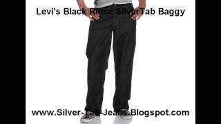 Nice Jeans Silver Tab Jeans Black Rinse Color Dark Gray Clean Look SilverTab Baggy [upl. by Benis]