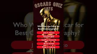 Oscars Quiz Best Cinematography 1975 [upl. by Nodmac]