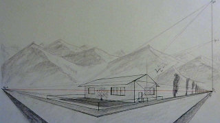 Nr82 Perspektive  Schatten richtig setzen einfach mitzeichnen  Haus mit Dach [upl. by Randa948]