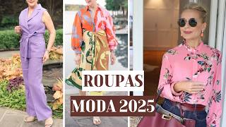 ROUPAS DE MODA 2025 para SENHORAS de 50 60 70 80 anos  ROUPAS para MULHERES MADURAS E ELEGANTES [upl. by Anastas11]