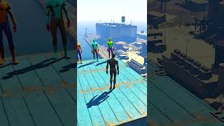 GTA 5 SpiderMan Water Jumps  Epic Ragdolls amp Fails Ep115 Shorts [upl. by Dasya3]