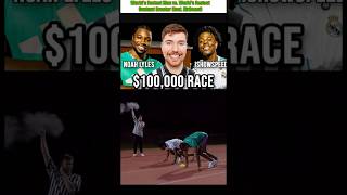 World Fastest Man vs World Fastest Content Creator feat MrBeast shorts [upl. by Grata]