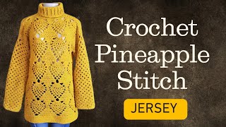 Following Fiber spider Crochet Pineapple Stitch Tutorial [upl. by Yvette]