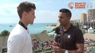 Dominic Thiem  2019 Monte Carlo PreTournament Tennis Channel Interview [upl. by Pillow]