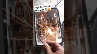 400V😱high current vs thin cable conductor capacitor with switch battery shots [upl. by Akelam]