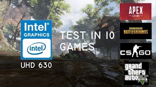 Intel UHD Graphics 630 Test in 10 Games [upl. by Einahteb509]