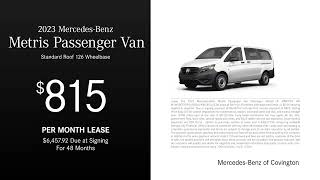 MercedesBenz Metris Passenger Van 10192024 4456006 [upl. by Worrad960]