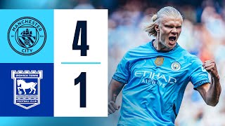 Highlights Man City 41 Ipswich Town  Haaland Hatrick De Bruyne Goal amp Gundogan returns [upl. by Pradeep]