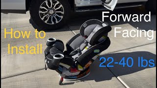 How To Install Forward Facing Car Seat Graco [upl. by Adelaida]