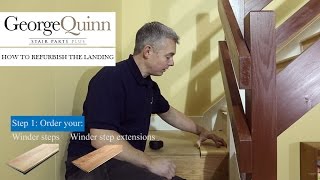 Staircase Renovation – Part 5 How to refurbish the landing area of a staircase  George Quinn [upl. by Ehcrop]