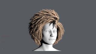 Ornatrix hair previsualization in Maya Viewport Update [upl. by Lottie844]