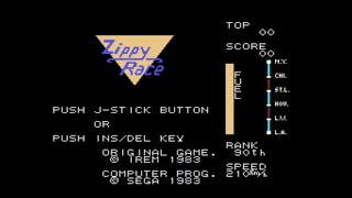 Zippy Race Review for the SEGA SG1000 by John Gage [upl. by Htyderem745]