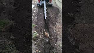 Barreto Trencher for drainage fyp landscape hardscape wisconsin trencher trending [upl. by Putscher689]