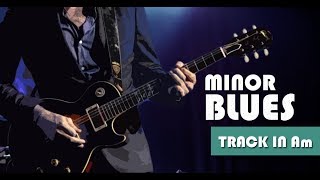 Chill Slow Minor Blues Guitar Backing Track Jam in Am [upl. by Corotto]