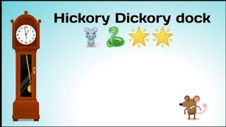 Hickery dickery dock 🐁🐭🐭🐭kidsrhymes [upl. by Atsok]