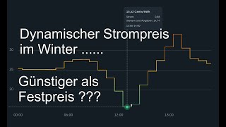 Dynamischer Strompreis im Winter mit Wärmepumpe im Vergleich mit den aktuellen Festpreisen [upl. by Delos347]