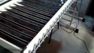 Parabolic solar concentrator in plane movement test [upl. by Alak568]