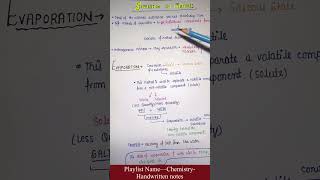 Chemistry  Separation of Mixtures  Lec8  General Science  Handwritten notes An Aspirant [upl. by Isleana156]