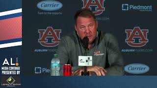 Hugh Freeze addresses the media Monday morning following bye week as Auburn prepares to face ULM [upl. by Oetam]