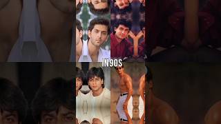 now vs then ✨90s 90severgreen indianactor salmankhan srk aamirkhan hritikroshan [upl. by Notac]