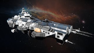 Vigilance Class Frigate F03  Space Engineers Ship Review [upl. by Alemat215]