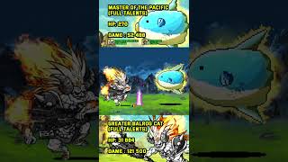 The Battle Cats  Balrog vs Master of the Pacific Mola King lv50 shotrs thebattlecats [upl. by Shaya]