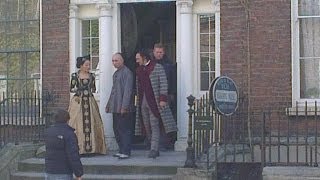 Matthew Macfadyen behind the scenes of Ripper StreetDublinIreland 22 May 2013 212 [upl. by Ahsekan343]