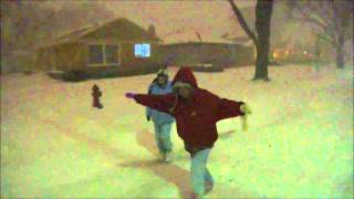 2011 Chicago Blizzard footage with Jim Cantore Thunder Snow [upl. by Chace]