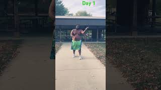 Day1 jumproping 300pounds BOOKOFNIKE [upl. by Ahsiruam]