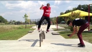 Boardslide Heelflip Out Rail  Andy Schrock [upl. by Winterbottom]