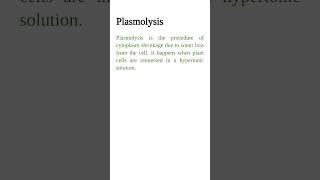 plasmolysis definition of plasmolysis viral biology shortsfeed [upl. by Iaht398]