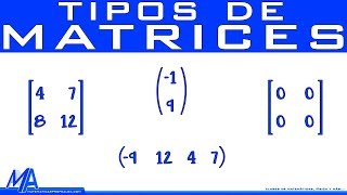 Tipos de matrices [upl. by Yroj832]