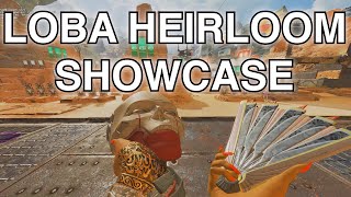 Loba Heirloom Animations Showcase Apex Legends Season 14 Collection Event [upl. by Einnal]