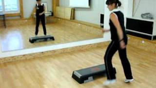 Step Aerobic für Einsteiger Choreographie für Anfänger 3 [upl. by Deirdre853]