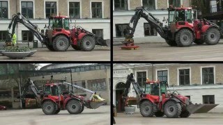 Huddig 1060b Backhoe loader in action with [upl. by Esma]