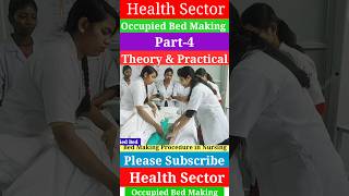 Occupied Bed Making Part4  Medical and Nursing  Health Sector [upl. by Mundt425]